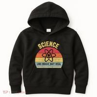 Science Like Magic But Real Funny Retro Science Teacher Kids Hoodie thumb 0
