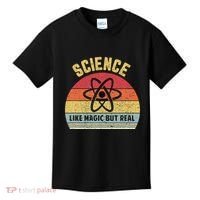 Science Like Magic But Real Funny Retro Science Teacher Kids T-Shirt thumb 0