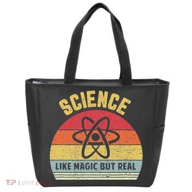 Science Like Magic But Real Funny Retro Science Teacher Tote Bag