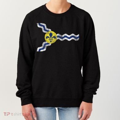 St. Louis Miss Souri Fleur De Lis Flag Women's Sweatshirt