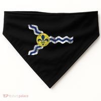 St. Louis Miss Souri Fleur De Lis Flag USA-Made Doggie Bandana thumb 0