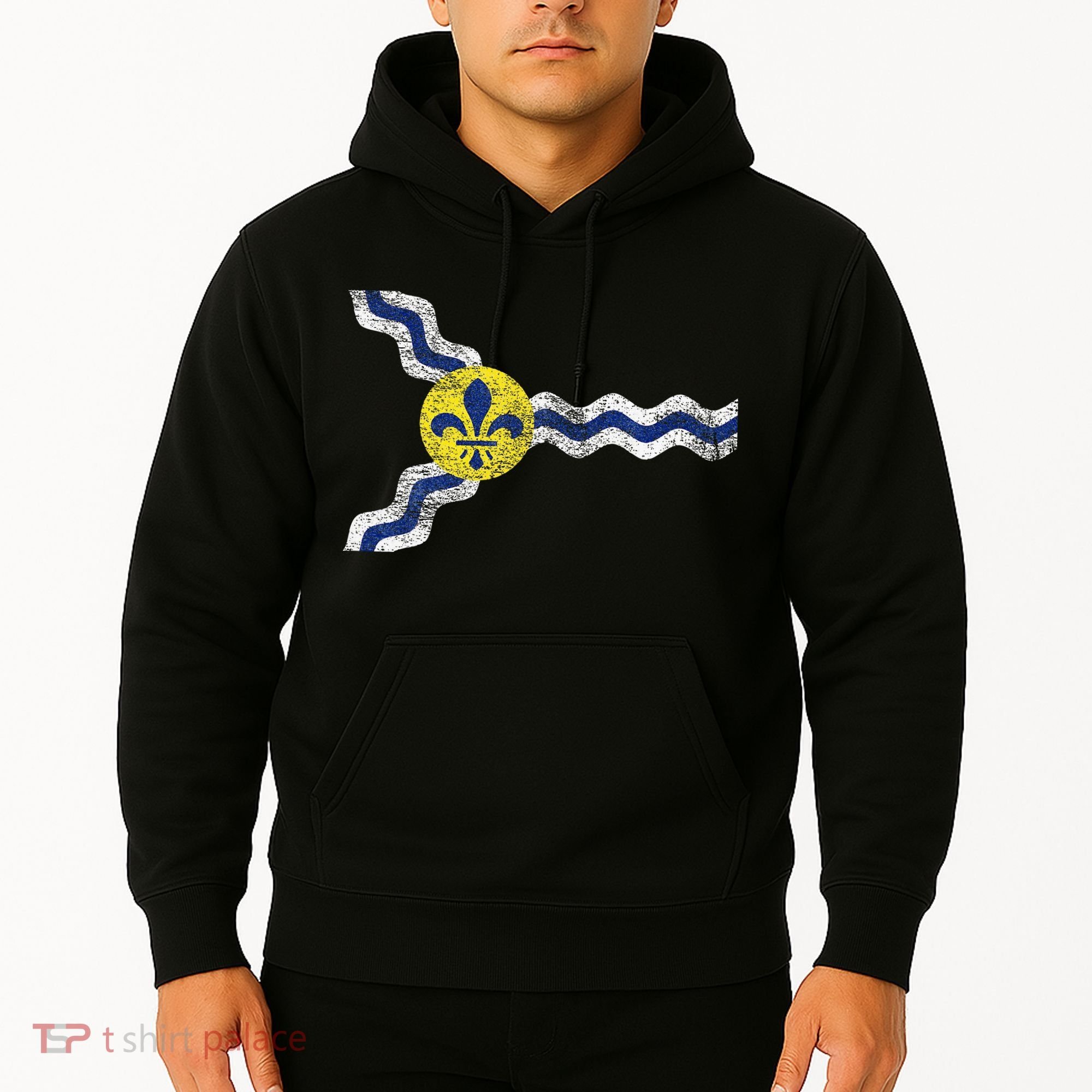 St. Louis Miss Souri Fleur De Lis Flag Hoodie