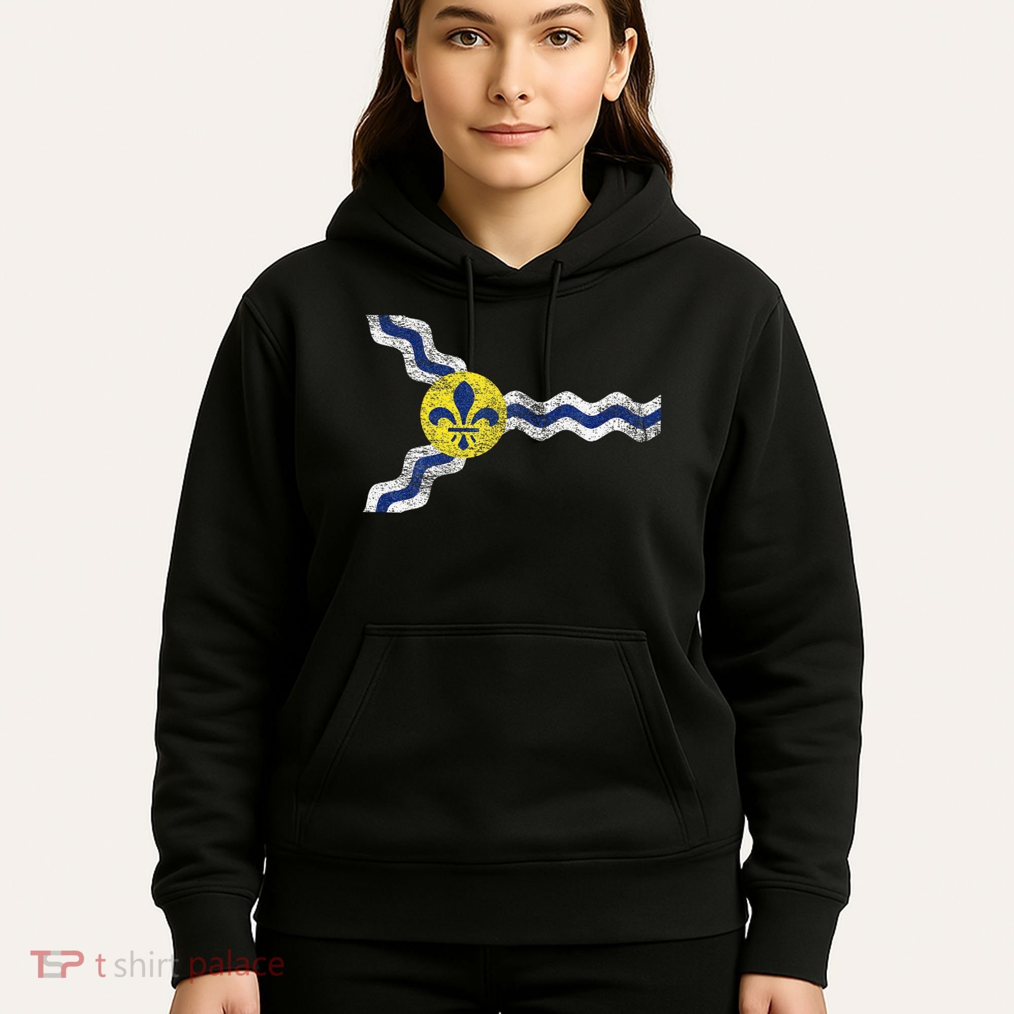 St. Louis Miss Souri Fleur De Lis Flag Hoodie