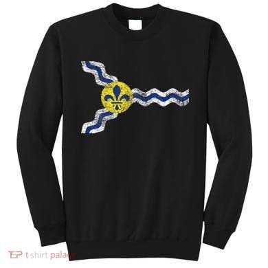 St. Louis Miss Souri Fleur De Lis Flag Sweatshirt