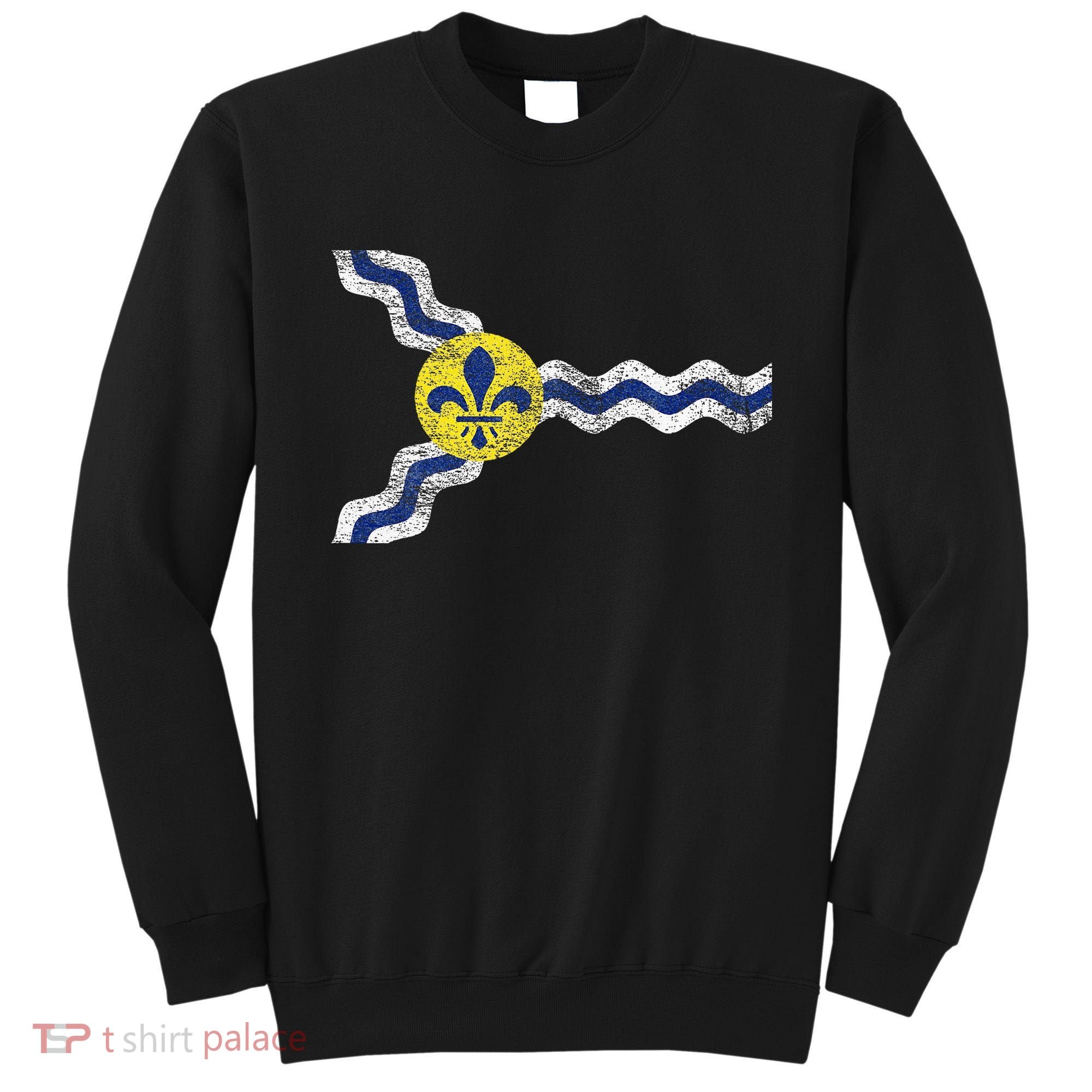 St. Louis Miss Souri Fleur De Lis Flag Sweatshirt
