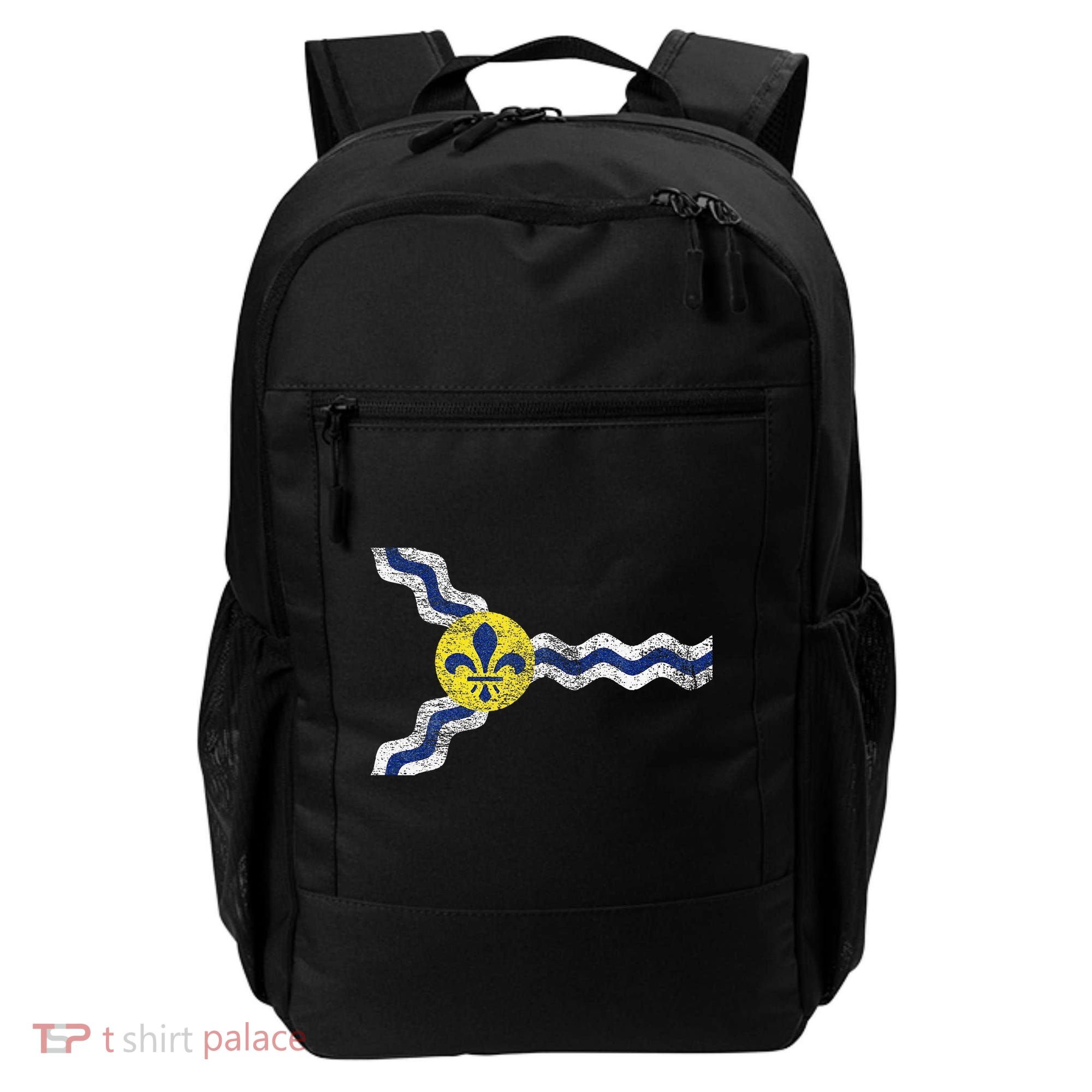 St. Louis Miss Souri Fleur De Lis Flag Backpack
