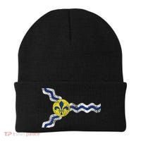 St. Louis Miss Souri Fleur De Lis Flag Beanie thumb 0