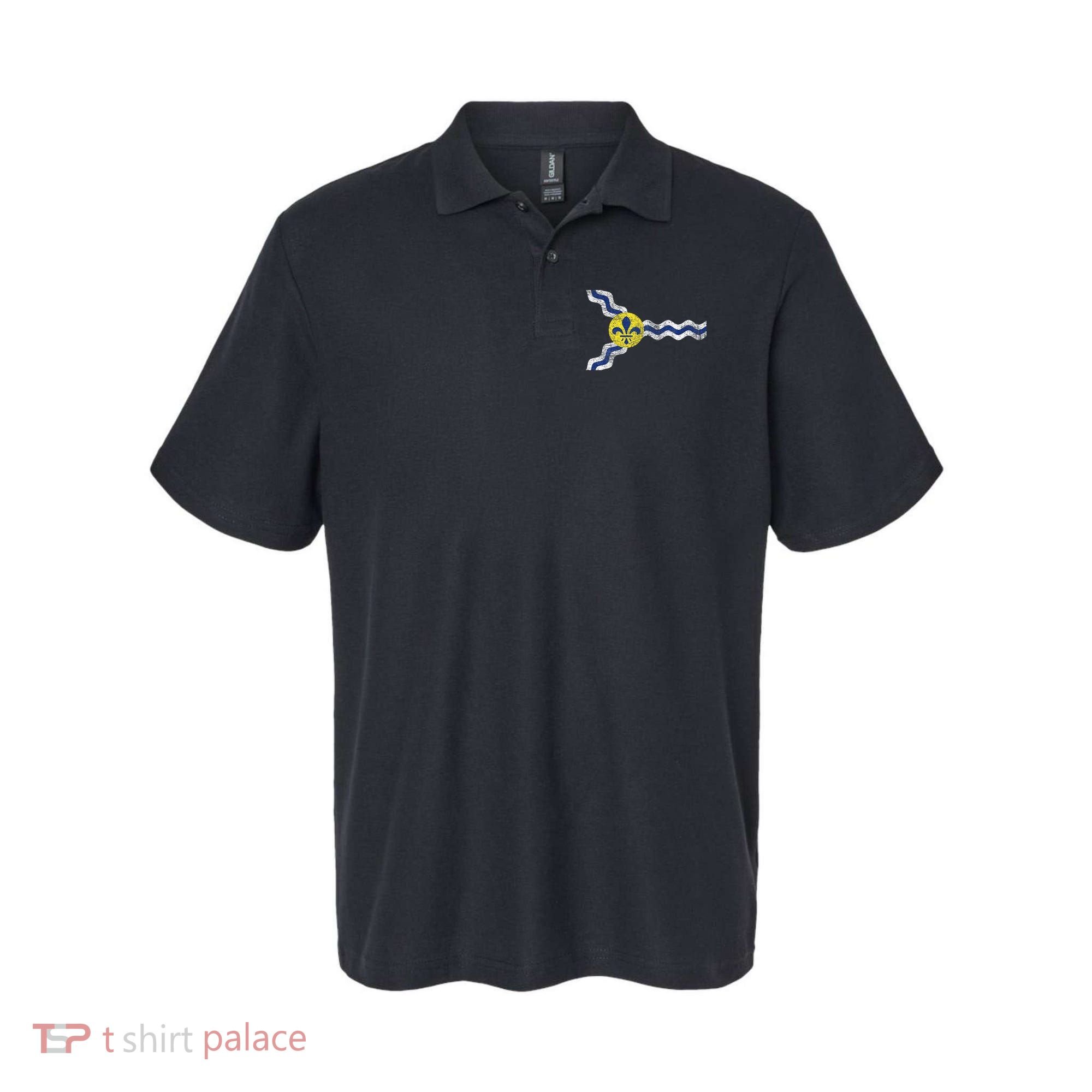 St. Louis Miss Souri Fleur De Lis Flag Polo