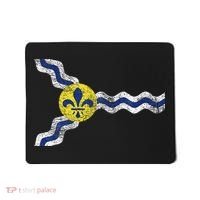 St. Louis Miss Souri Fleur De Lis Flag Mousepad thumb 0