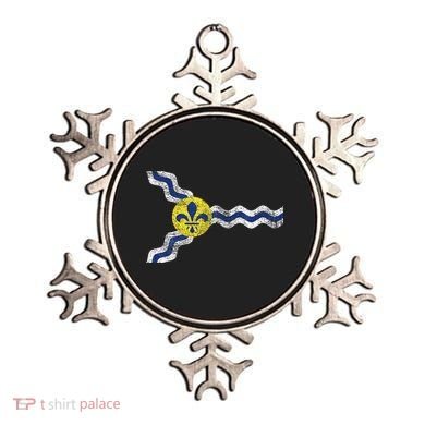 St. Louis Miss Souri Fleur De Lis Flag Ornament