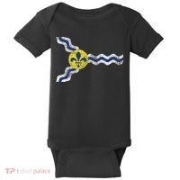 St. Louis Miss Souri Fleur De Lis Flag Baby Bodysuit thumb 0
