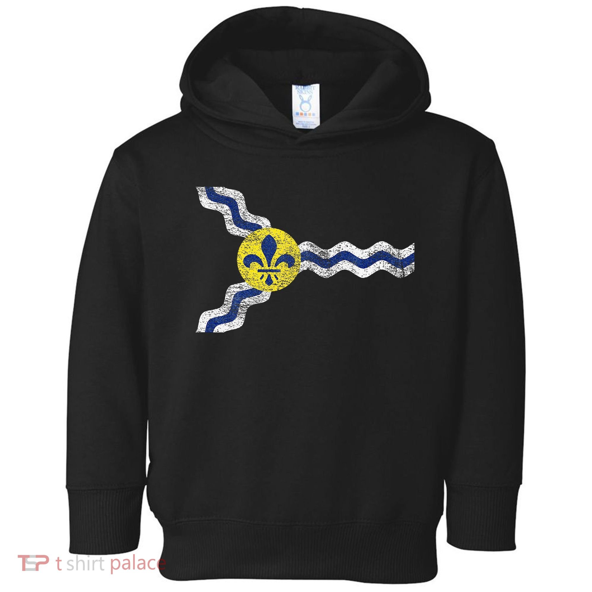 St. Louis Miss Souri Fleur De Lis Flag Toddler Hoodie