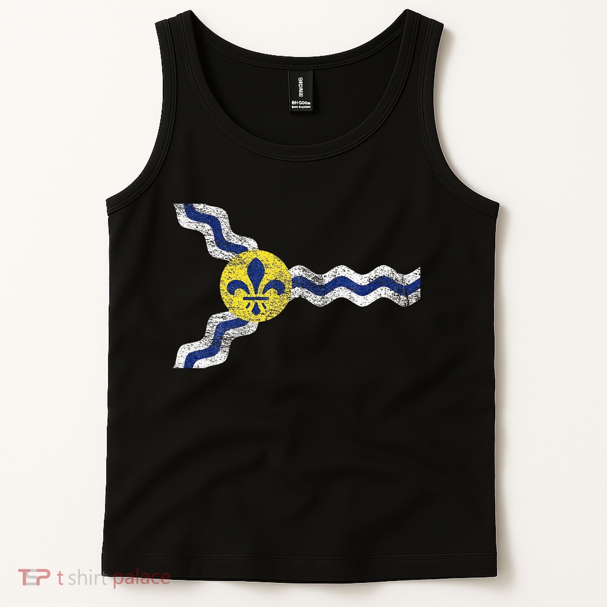 St. Louis Miss Souri Fleur De Lis Flag Tank Top