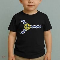 St. Louis Miss Souri Fleur De Lis Flag Toddler T-Shirt thumb 2