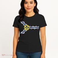 St. Louis Miss Souri Fleur De Lis Flag Women's T-Shirt thumb 4