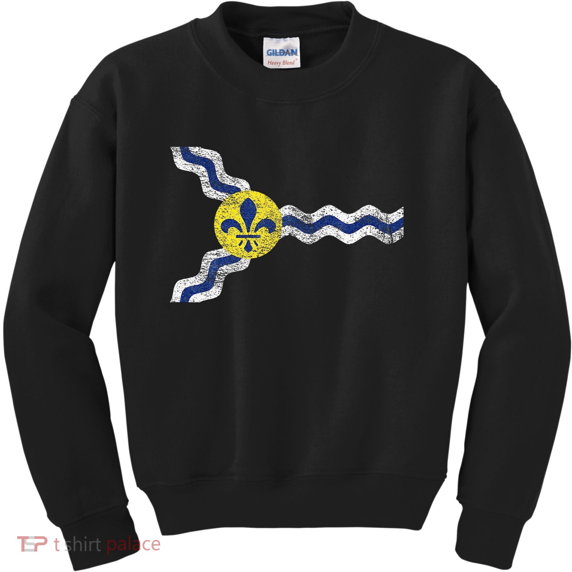 St. Louis Miss Souri Fleur De Lis Flag Kids Sweatshirt