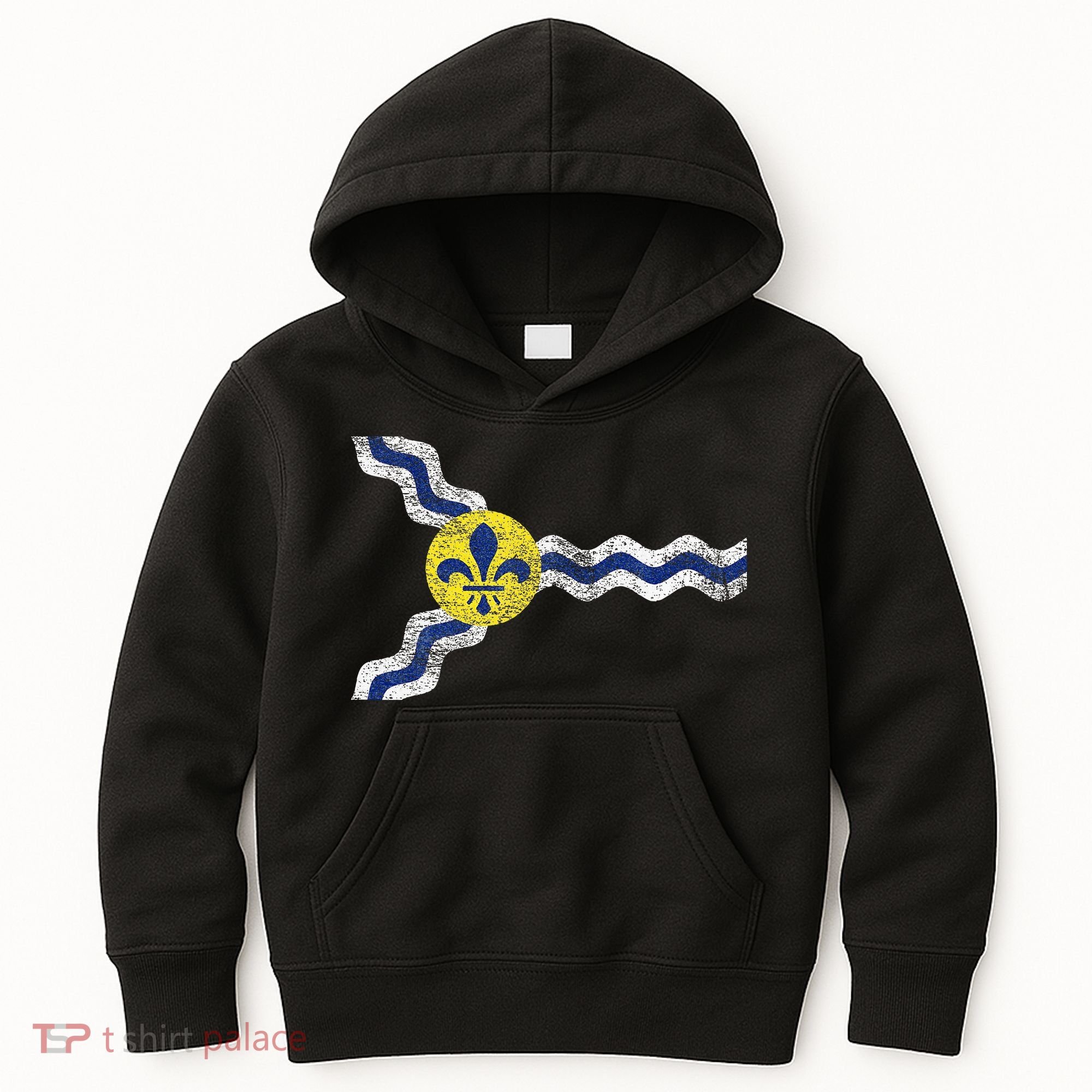 St. Louis Miss Souri Fleur De Lis Flag Kids Hoodie