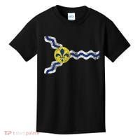 St. Louis Miss Souri Fleur De Lis Flag Kids T-Shirt thumb 0