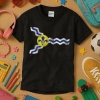 St. Louis Miss Souri Fleur De Lis Flag Kids T-Shirt thumb 3