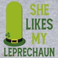 She Likes My Leprechaun Funny St Patricks Day Women's Sweatshirt thumb 2