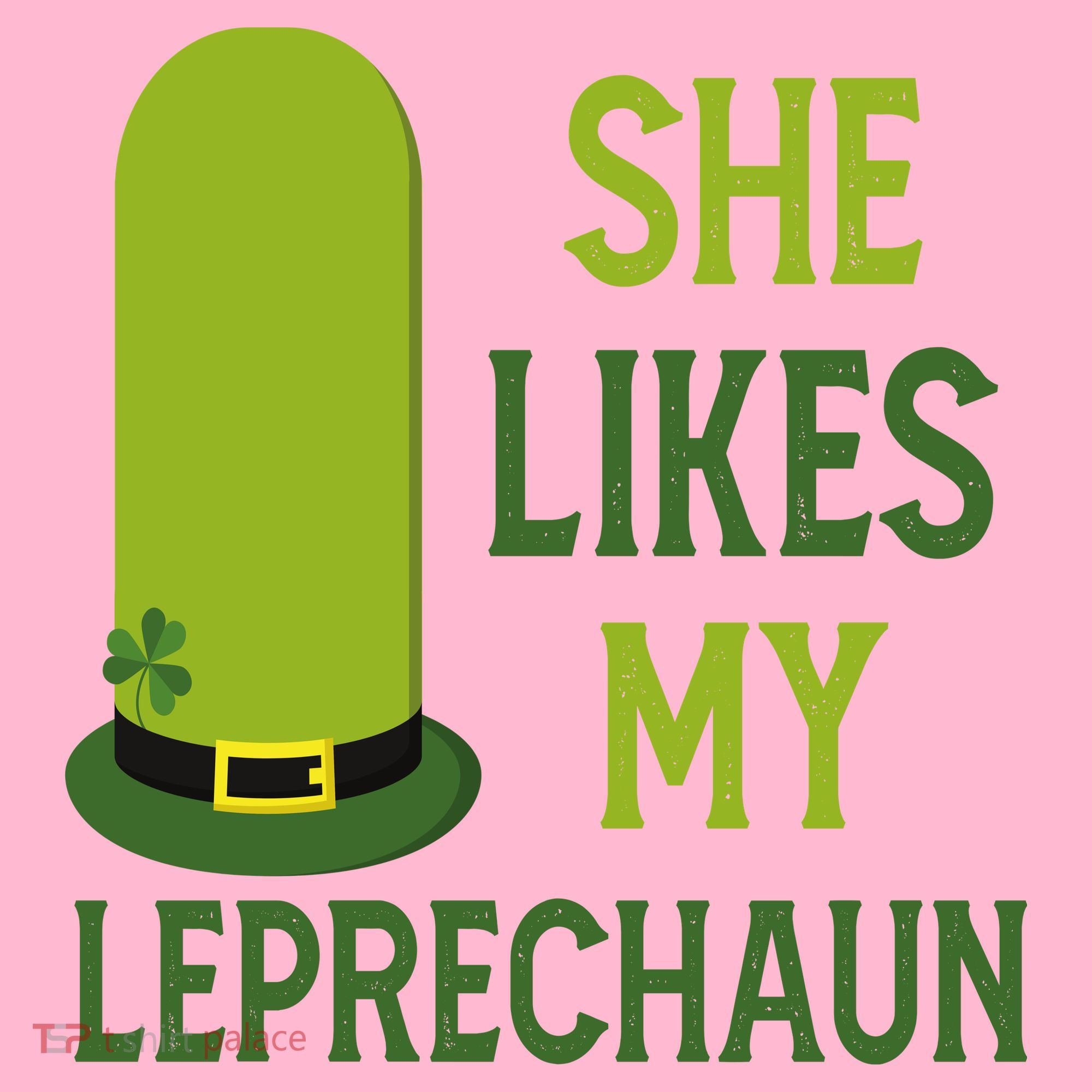 She Likes My Leprechaun Funny St Patricks Day Coaster