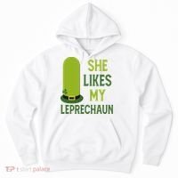 She Likes My Leprechaun Funny St Patricks Day Hoodie thumb 0