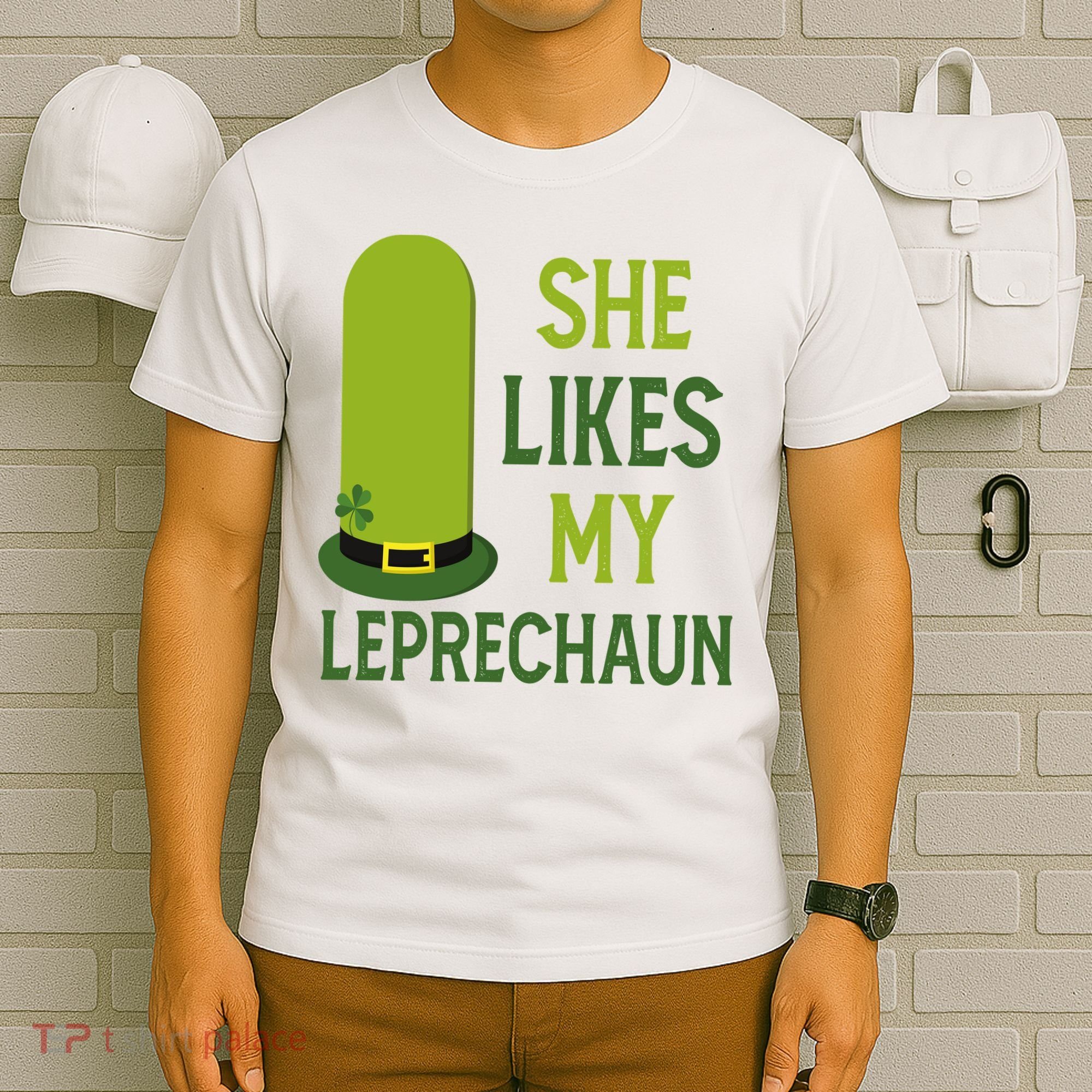 She Likes My Leprechaun Funny St Patricks Day T-Shirt