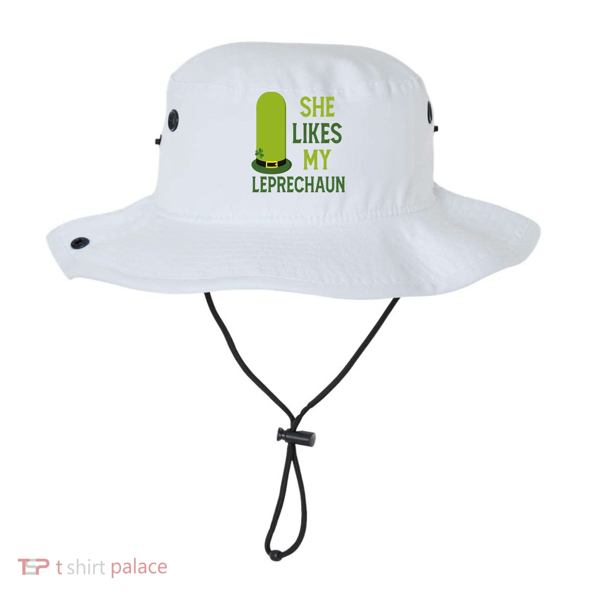 She Likes My Leprechaun Funny St Patricks Day Bucket Hat
