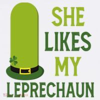 She Likes My Leprechaun Funny St Patricks Day Beanie thumb 2