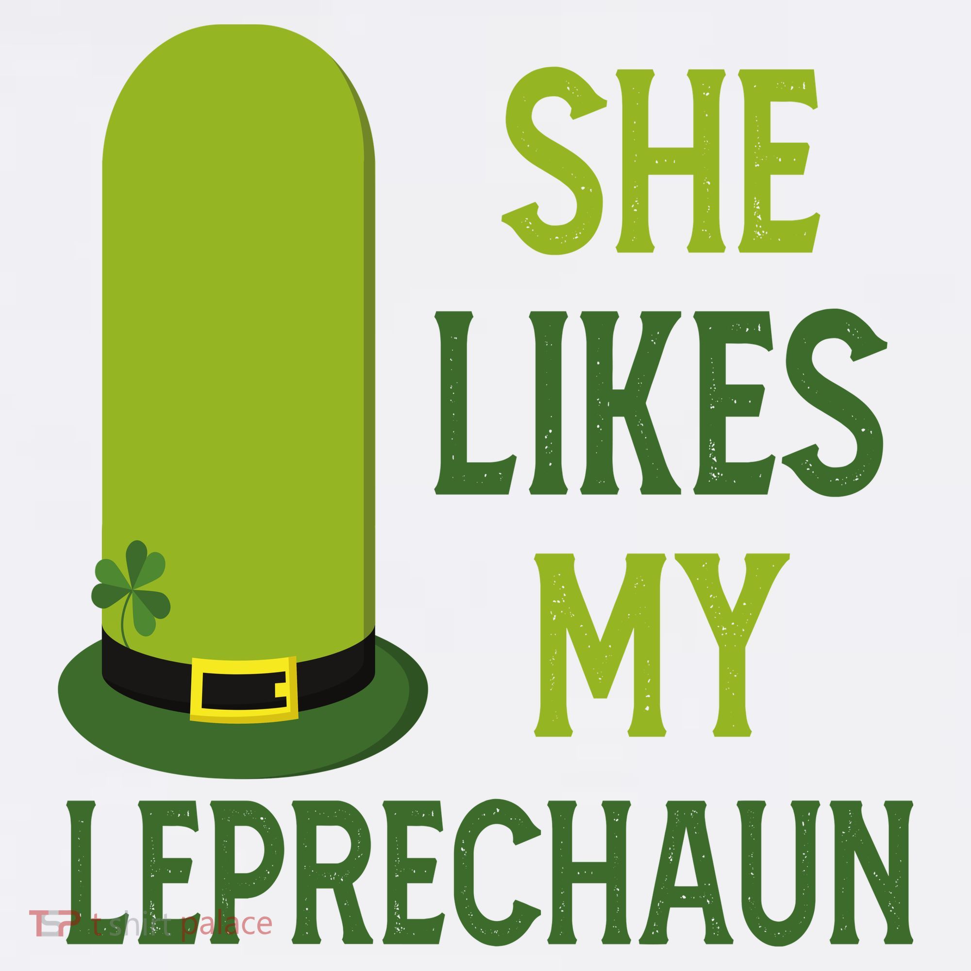 She Likes My Leprechaun Funny St Patricks Day Women's Hoodie