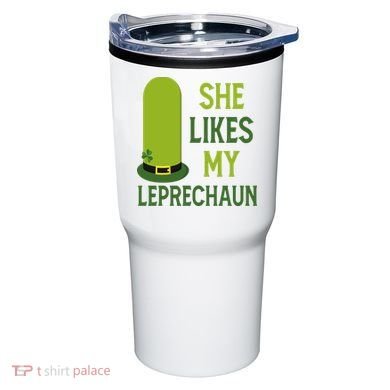 She Likes My Leprechaun Funny St Patricks Day Tumbler