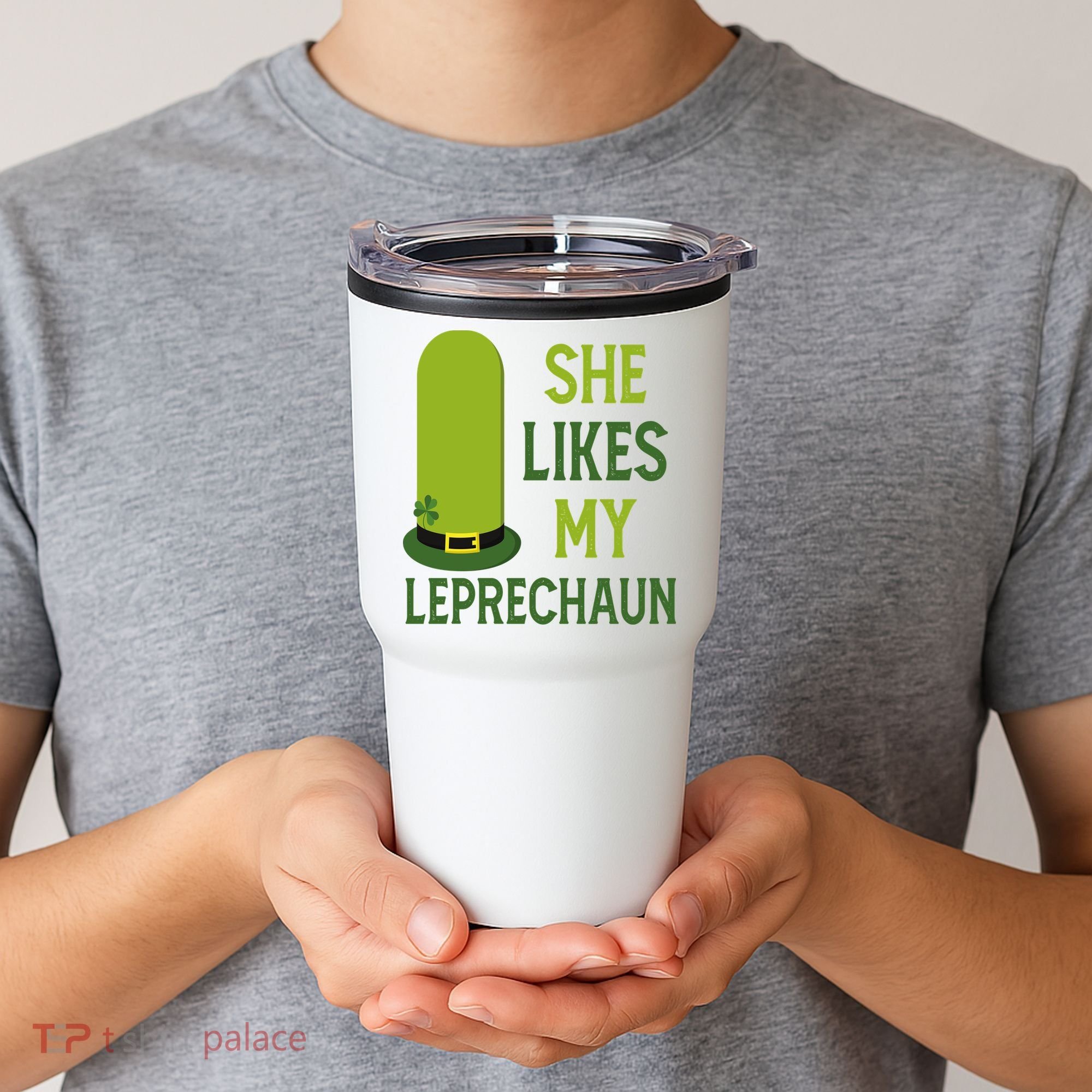 She Likes My Leprechaun Funny St Patricks Day Tumbler