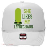 She Likes My Leprechaun Funny St Patricks Day Hat thumb 0