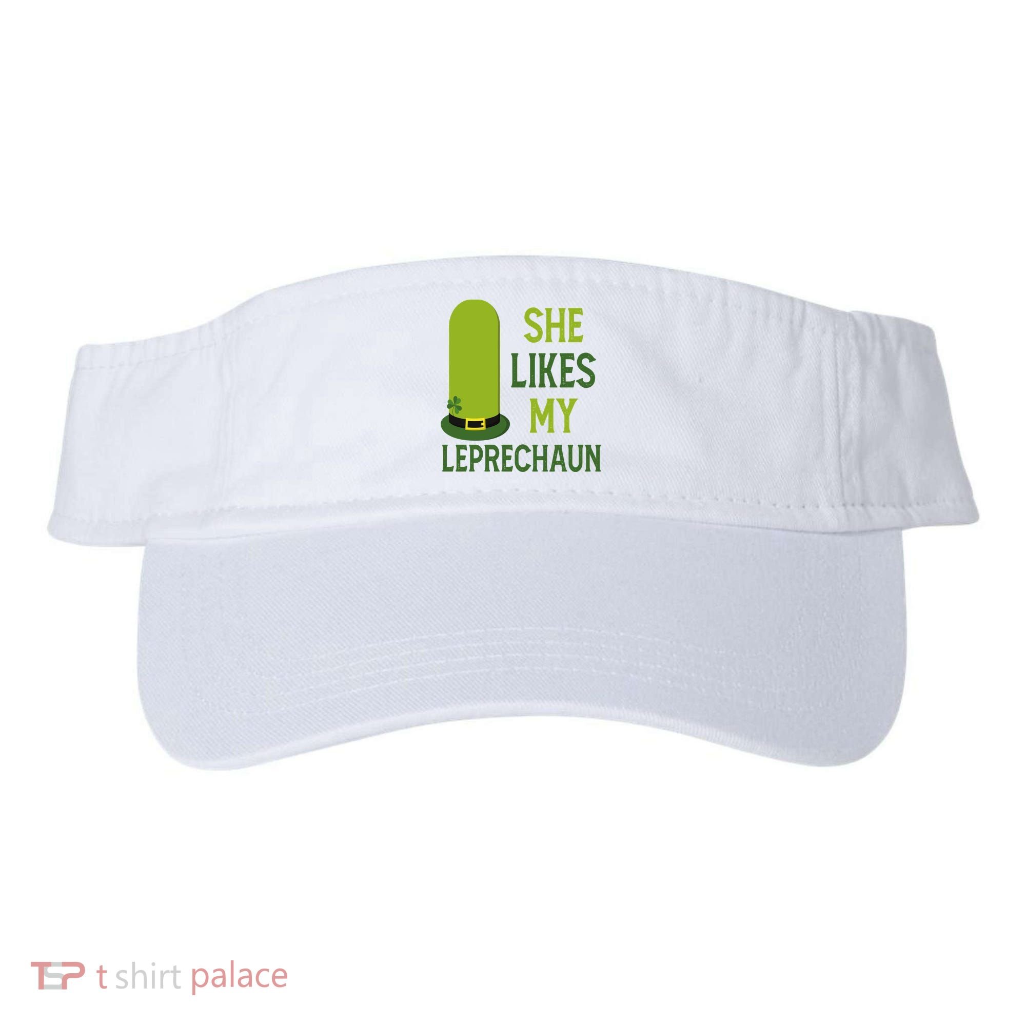 She Likes My Leprechaun Funny St Patricks Day Visor
