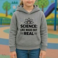 Science Like Magic But Real Kids Hoodie thumb 3