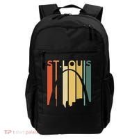 St Louis Missouri Gateway Arch Retro Mississippi River Lou Backpack thumb 0
