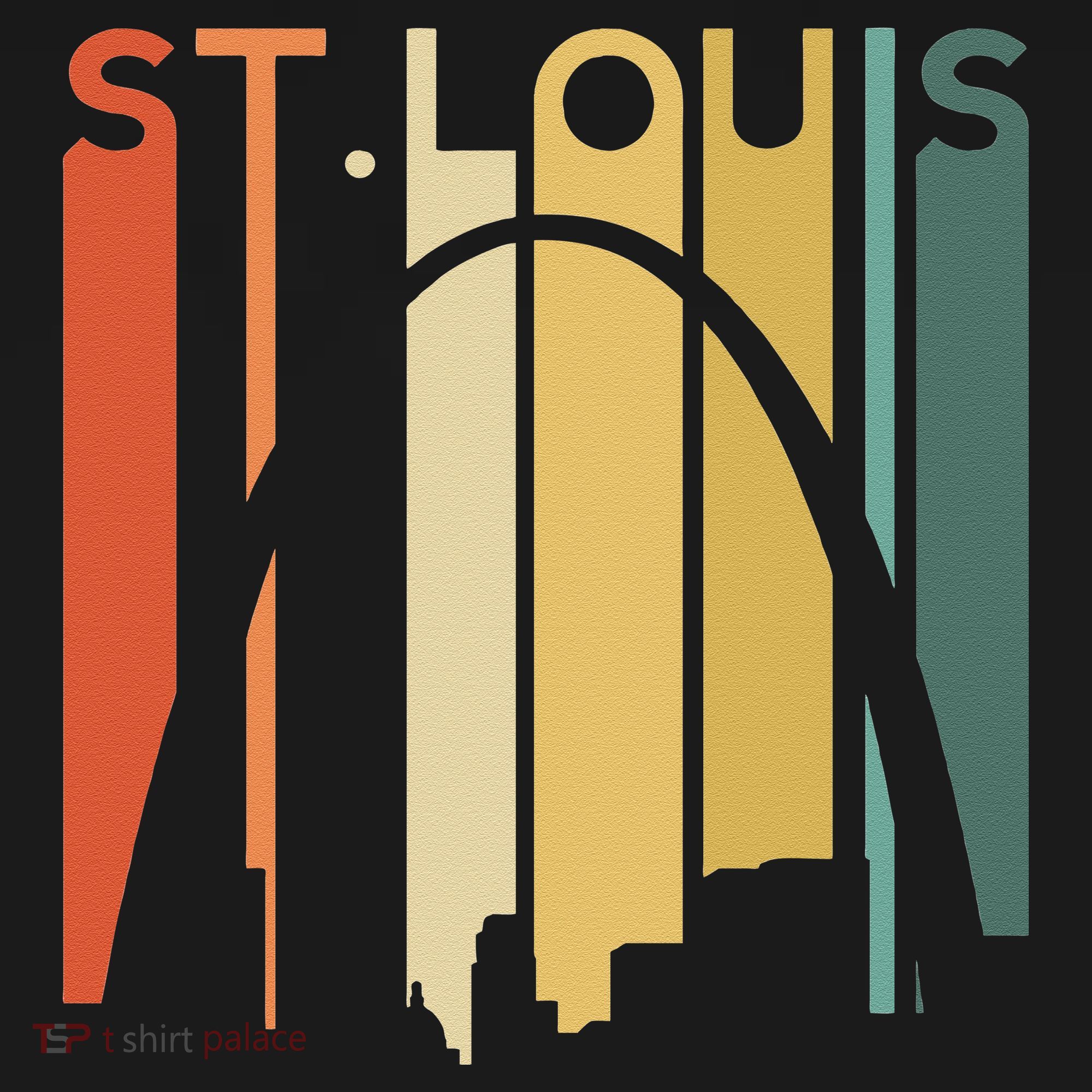 St Louis Missouri Gateway Arch Retro Mississippi River Lou Coaster
