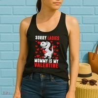 Sorry Ladies Mommy Is My Valentine Women's Tank Top thumb 2
