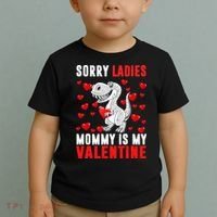 Sorry Ladies Mommy Is My Valentine Toddler T-Shirt thumb 2