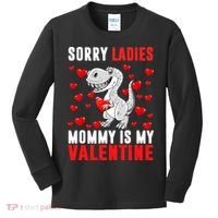 Sorry Ladies Mommy Is My Valentine Kids Long Sleeve Shirt thumb 0