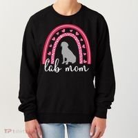 Silver Lab Mom ValentineS Day Labrador Rainbow Cool Gift Women's Sweatshirt thumb 0