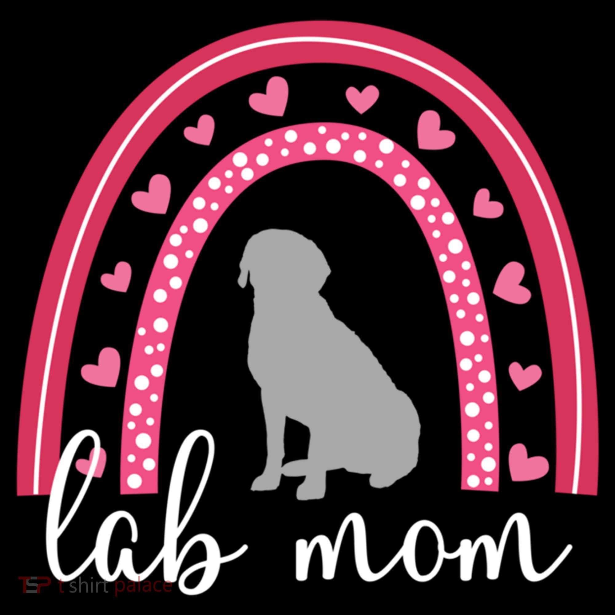 Silver Lab Mom ValentineS Day Labrador Rainbow Cool Gift Doggie Tank