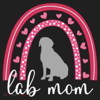 Silver Lab Mom ValentineS Day Labrador Rainbow Cool Gift Beanie thumb 2