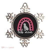 Silver Lab Mom ValentineS Day Labrador Rainbow Cool Gift Ornament thumb 0