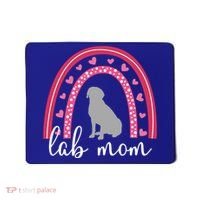 Silver Lab Mom ValentineS Day Labrador Rainbow Cool Gift Mousepad thumb 0