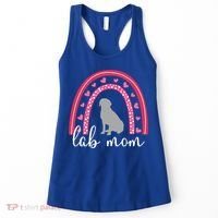 Silver Lab Mom ValentineS Day Labrador Rainbow Cool Gift Women's Tank Top thumb 0