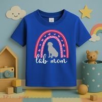 Silver Lab Mom ValentineS Day Labrador Rainbow Cool Gift Toddler T-Shirt thumb 3
