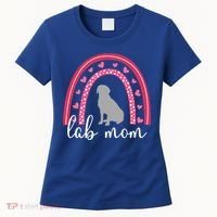 Silver Lab Mom ValentineS Day Labrador Rainbow Cool Gift Women's T-Shirt thumb 0