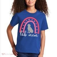 Silver Lab Mom ValentineS Day Labrador Rainbow Cool Gift Kids T-Shirt thumb 2