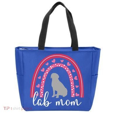 Silver Lab Mom ValentineS Day Labrador Rainbow Cool Gift Tote Bag